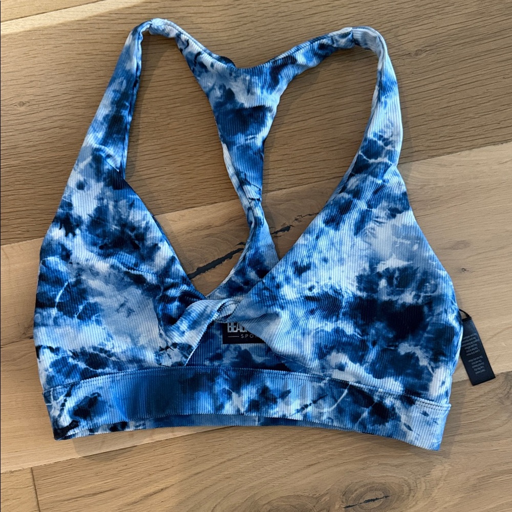 Beach Riot Ocean Tie-Dye Sports Bra